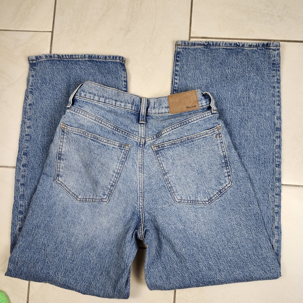 Madewell women's the perfect vintage wide leg jeans Light Indigo Blue NR475 26 - Picture 12 of 17
